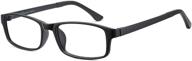 cyxus blue light glasses: tr90 square frame clear lens ultra light eyewear to relieve eye strain and block uv logo