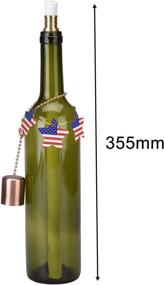 img 2 attached to 🍷 4-Pack LinkBro Wine Bottle Torch Kit: Includes 4 Durable Torch Wicks, Red Antique Copper Lamp Cover, and Brass Wick Mount - Create an Outdoor Wine Bottle Light by Adding a Bottle