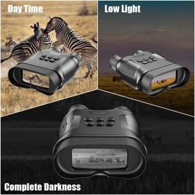 img 1 attached to 🔍 Advanced Digital Night Vision Binoculars: Ideal for Complete Darkness, Hunting, Spy, and Surveillance with Included 32GB Memory Card and Impressive 1300ft Infrared Range