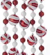 🎄 kurt s. adler h9563 garland: timeless red/white holiday decoration logo