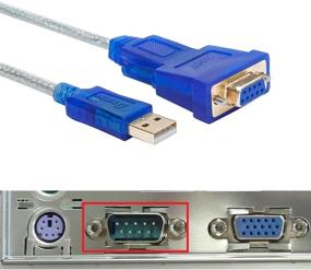 img 3 attached to 🔌 DTECH 10 ft USB to RS232 DB9 Female Serial Port Adapter Cable with FTDI Chipset - Windows 10 8 7 Mac Linux Support-Rated