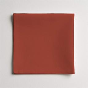 img 3 attached to Set of 6 Calicot Reusable Napkins - 100% Soft Cotton, Ideal for Family Dinners, Weddings, Cocktails, Kitchen, Home Use (Rooibos Tea, 16x16 Inches)