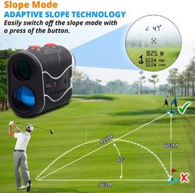 img 2 attached to STELLATE Golf Rangefinder with Slope, Precision Laser Range Finder, 6X Magnification, 500-600 Yard Distance, Flag Lock, Jolt, Slope Adjustment Technology, Accurate to within +/-1 Yard