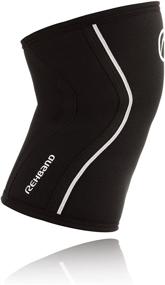 img 2 attached to 👍 Rehband Rx Knee Support 5mm: Enhance Movement and Cross Training Potential with Fitness Knee Sleeve - Boost Strength, Stability, and Alleviate Strain - 1 Sleeve