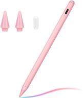 🖊️ high precision stylus pen for apple ipad (2018-2020) - no lag, tilt, palm rejection - pink - compatible with ipad 6th, ipad mini 5th, ipad air 3rd gen, ipad pro (11/12.9") logo