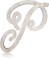 🔠 rustic wooden monogram letters - letter p - ideal for crafts and rustic home decor (13 inches) logo