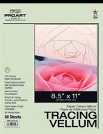 📝 premium pro art 8-1/2-inch x 11-inch tracing vellum paper pad: high-quality precision imaging solution logo