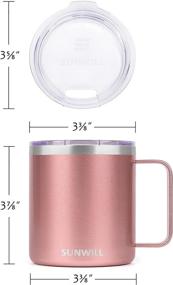 img 1 attached to 🌞 SUNWILL Insulated Tumbler: Durable Stainless Steel, Reusable & Keeps Drinks Hot/Cold