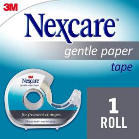 img 3 attached to 🩹 Nexcare Gentle Paper First Aid Tape: Easy Tear, 1 Roll with Dispenser