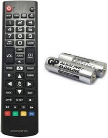 img 4 attached to 📺 AKB75095330 Replacement Remote for LG TV Models 28LJ400B, 32LJ500B, 28MT42DF and More - Includes GP Alkaline 2 Batteries!