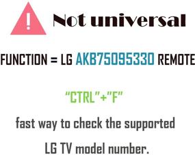 img 3 attached to 📺 AKB75095330 Replacement Remote for LG TV Models 28LJ400B, 32LJ500B, 28MT42DF and More - Includes GP Alkaline 2 Batteries!