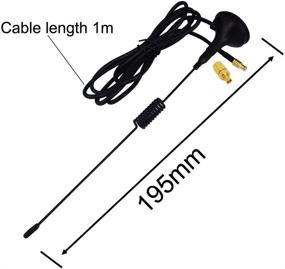 img 3 attached to 🔍 Enhanced 1090MHz Antenna: onelinkmore MCX Plug Connector 2.5dbi Gains ADS-B Aerial with Magnet Base & RG174 1M Cable + MCX Female to SMA Male Adapter