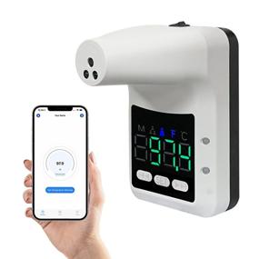 img 4 attached to 🌡️ No-Contact Infrared Wall Mount Forehead Thermometer with Bluetooth: Accurate Instant Readings for Schools, Offices, and Businesses with Fever Alarm