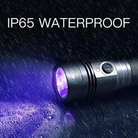 img 1 attached to 🔦 Rechargeable UV Flashlight by COSMOING - 395nm Black Light with IP65 Waterproofing: Ideal Pet Urine Detector for Dog Cat Stains, Scorpion, Bed Bug, Household Wardrobe, and Toilet