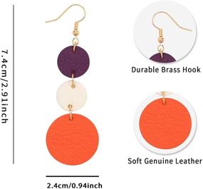 img 3 attached to 💎 Stylish Lightweight Geometric Earrings for Girls - Genuine Retriangle Jewelry