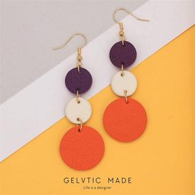 img 2 attached to 💎 Stylish Lightweight Geometric Earrings for Girls - Genuine Retriangle Jewelry