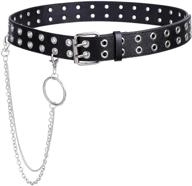 werforu double grommet leather buckle women's accessories for belts logo