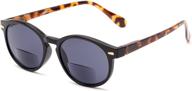 reading sunglasses: the drama bifocal reading sunglasses plastic round style for men and women by readers.com logo