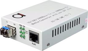 img 1 attached to 🔌 LC Single Mode Gigabit Fiber Media Converter - With 20 km (12.42 miles) LC SFP - LC to UTP Cat5e Cat6 10/100/1000 RJ-45 - Auto Sensing for Gigabit or Fast Ethernet Speed - Jumbo Frame & LLF Support
