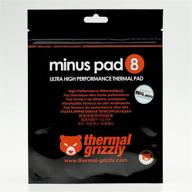 🔥 thermal grizzly minus pad 8 - thermopad silicone, self-adhesive, thermally conductive pad - efficiently cools computer or console heating elements (120 × 20 × 1.0mm, 2 units) logo