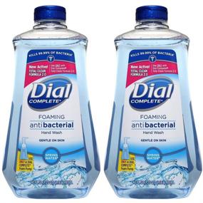 img 3 attached to Dial Foaming Soap Refill: Refreshing Spring Water Hand Wash, 40 Oz (Bundle of 2 Bottles)