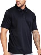 👕 mier men's quick dry polo shirts: stay cool, comfortable, and protected with moisture-wicking, sun protection technology логотип