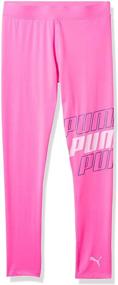 img 4 attached to PUMA Girls' Legging: Comfortable 👧 and Stylish Legwear for Active Young Girls