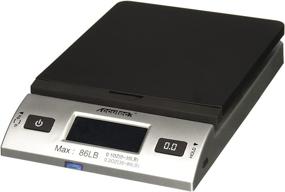 img 1 attached to 📦 Accuteck 86 lb All-In-One Digital Shipping Postal Scale with Adapter - Silver (W-8260-86BS)