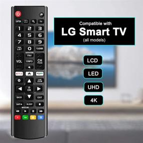 img 3 attached to 📱 Универсальный пульт дистанционного управления для LG Smart TV: Совместим с LG LCD LED OLED UHD HDTV 3D 4K, AKB75375604 AKB75095307 AKB75675304 AKB74915305