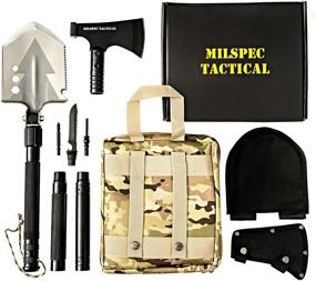 img 4 attached to 🏕️ Versatile Survival Folding Shovel with Multi-Tool Attachments - Ideal for Camping, Hiking, and Emergencies