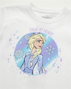 img 2 attached to 👚 Прекрасная детская футболка с графическим принтом принцесс Disney для девочек: идеальное дополнение к гардеробу девочек!