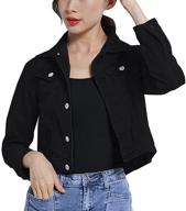 only womens jacket sleeve jean logo