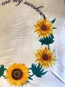 img 1 attached to 🌻 Personalized Sunflower Sun Baby Monthly Milestone Blanket: Capture Memorable Moments with Newborn Girls, Ideal for Photography, Growing Infants, and Swaddling