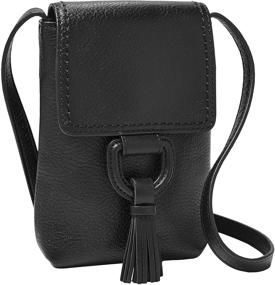 img 4 attached to 👜 Fossil Women's Bobbie Leather Crossbody Phone Wallet Purse