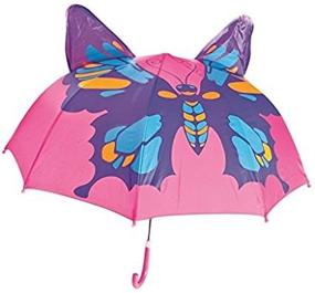 img 4 attached to Babalu Kids Butterfly Umbrella: A 🦋 Fun & Protective Rain Accessory for Children