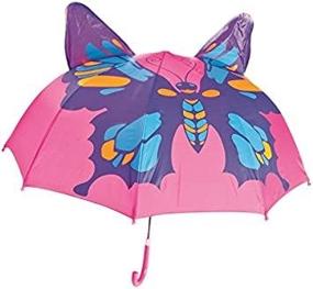 img 1 attached to Babalu Kids Butterfly Umbrella: A 🦋 Fun & Protective Rain Accessory for Children