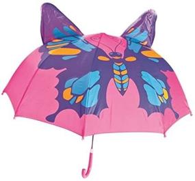 img 2 attached to Babalu Kids Butterfly Umbrella: A 🦋 Fun & Protective Rain Accessory for Children