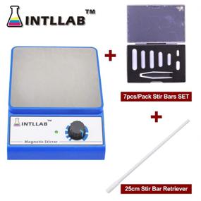 img 3 attached to 🧪 INTLLAB Magnetic Stirrer Set with 7PCS Stir Bar Collection and Convenient Stir Bar Retriever