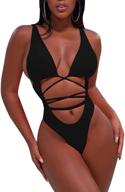 👙 sovoyontee women's one-piece swimsuits: fashionable medium-sized swimwear and cover-ups logo