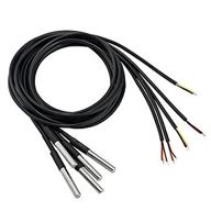 🌡️ waterproof digital thermal probe 1m: elenker ds18b20 temperature sensor – pack of 5pcs for accurate temperature measurement logo