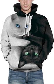 img 2 attached to FLYCHEN Men's 3D Hoodie Pullover with Printed Fashion Pattern - Sportswear Sweatshirt