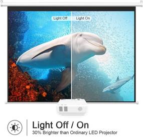 img 3 attached to 📽️ DRJ Upgrade 7500Lumens Mini Projector with 100Inch Screen - Full HD 1080P, TV Stick Compatible, Video Games, HDMI, USB, VGA, AV, PS4"