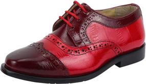 img 4 attached to Genuine Leather Printed Boys' Shoes: LIBERTY Gliders – Top-Quality Comfort and Style