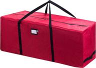 🎄 elf stor 9ft rolling duffel style christmas storage bag for artificial trees - red логотип