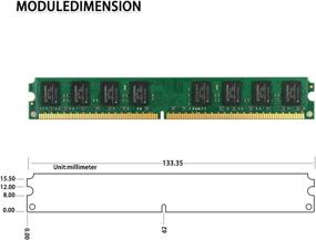 img 1 attached to DUOMEIQI 8 ГБ комплект (4 X 2 ГБ) 2RX8 DDR2 667 МГц DIMM PC2-5300 PC2-5400 PC2-5300U CL5 1