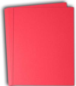 img 4 attached to 📄 Hamilco Bubble Gum Pink Colored Cardstock Scrapbook Paper - 8.5x11 Inches, 50 Sheets Pack, High-quality Card Stock