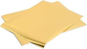 img 2 attached to 🎨 Premium Gold Metallic Foil Sheets: Ideal for Crafts, Scrapbooking, and DIY Projects - 50 Pack, 11 x 8.5 Inches