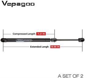 img 2 attached to Vepagoo 2 Front Hood Gas Lift Supports Struts 4364 | Dodge Ram 1500/2500/3500/4500/5500 Spring Shocks