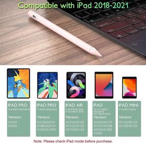 img 3 attached to 🖊️ MATEPROX Stylus Pen for iPad, 3rd Generation with Palm Rejection, Active Stylus Pencil for Apple iPad Pro 11/12.9", iPad 6th/7th Generation, iPad Mini 5th Generation, iPad Air 3rd Generation, Precise for Writing/Drawing/Sketching (Pink)
