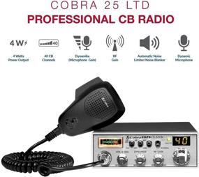 img 2 attached to 📻 Cobra 25LTD Professional CB Radio: The Ultimate Emergency & Travel Essential with Instant Channel 9, Powerful 4 Watt Output, Full 40 Channels, 9ft Cord, and 4 Pin Connector!